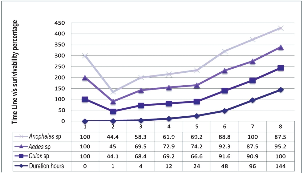 Time line showing the critical period after microinjection to calculate the survivability factor.