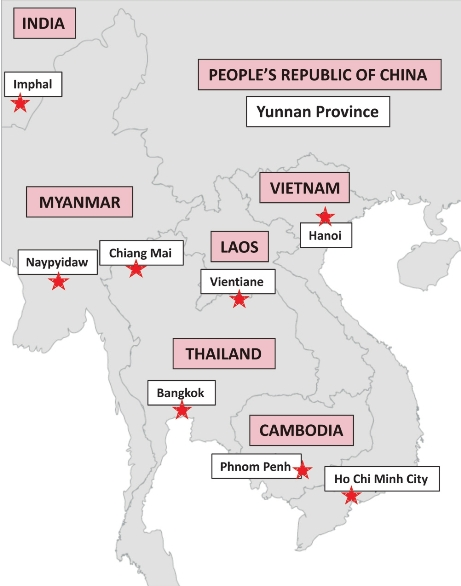 The Greater Mekong Subregion.