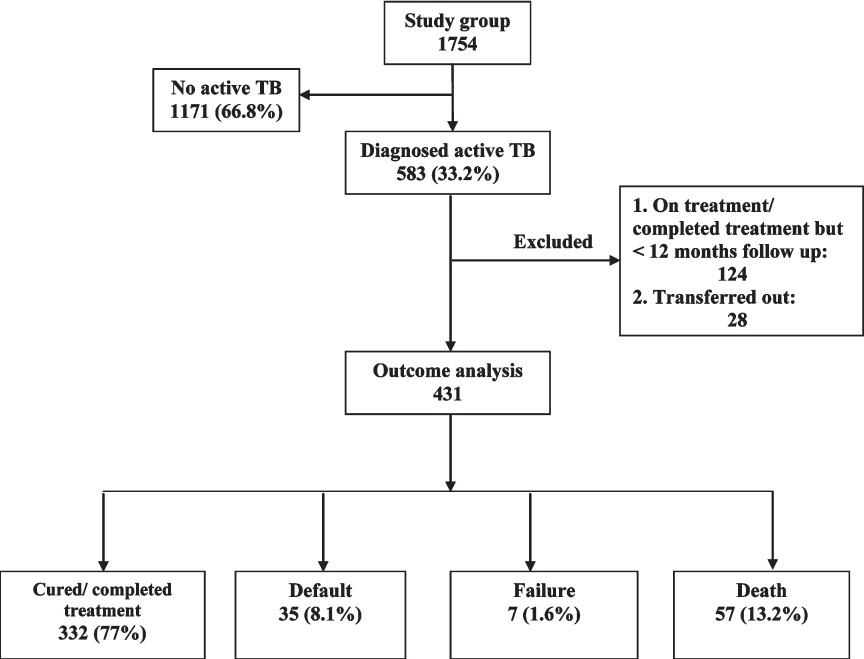 Flow chart showing the study profile.