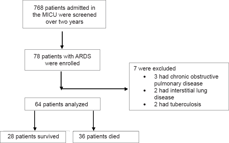 Flowchart showing enrollment and follow up of the study participants.