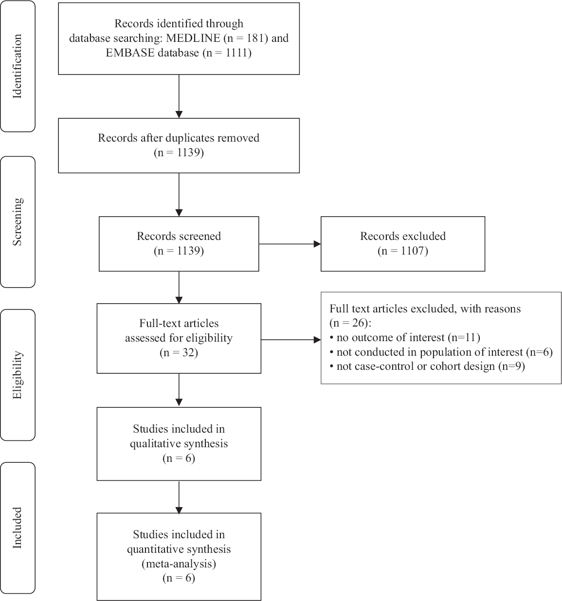 Study identification and literature review process.
